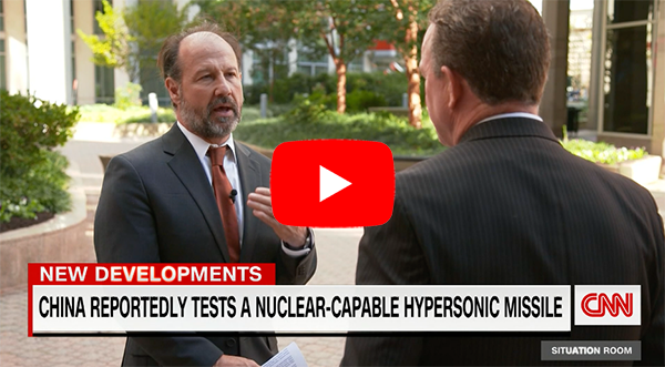 ACA’s Daryl Kimball spoke on CNN’s “The Situation Room” broadcast about China’s latest hypersonic missile flight test.